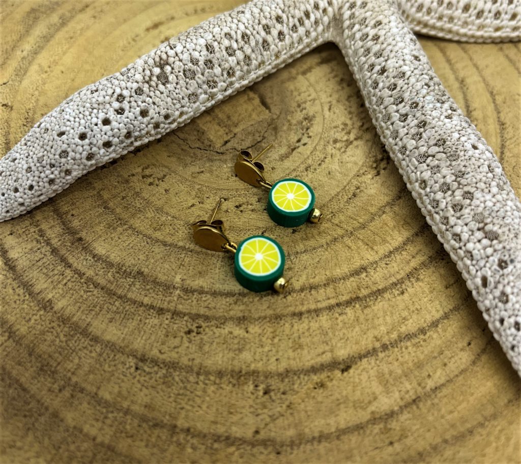 Boucle d'oreilles enfant fruit