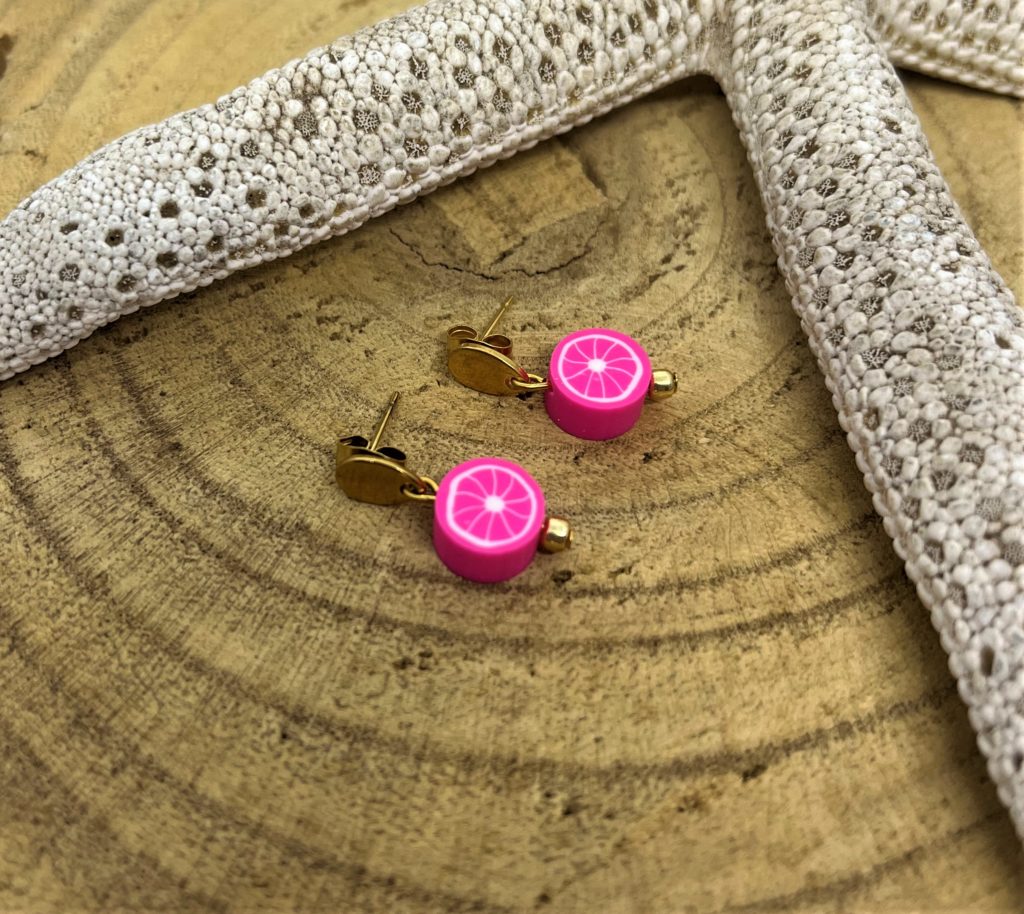 Boucle d'oreilles enfant fruit