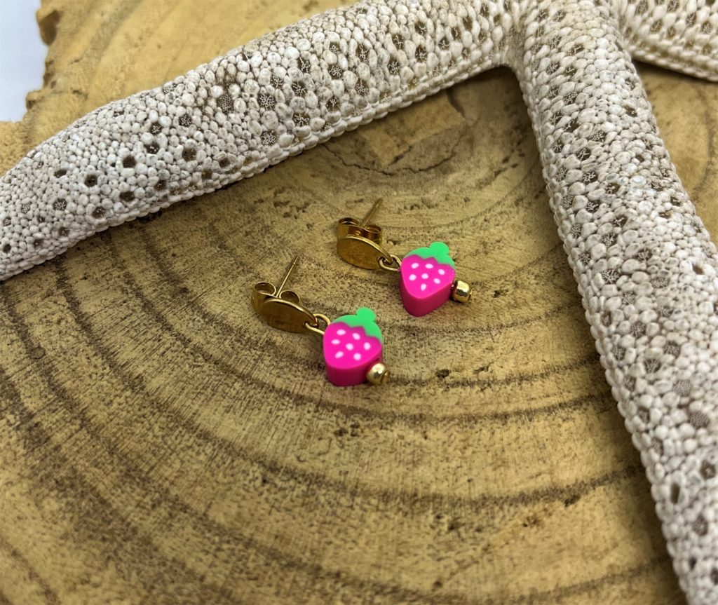 Boucle d'oreilles enfant fruit