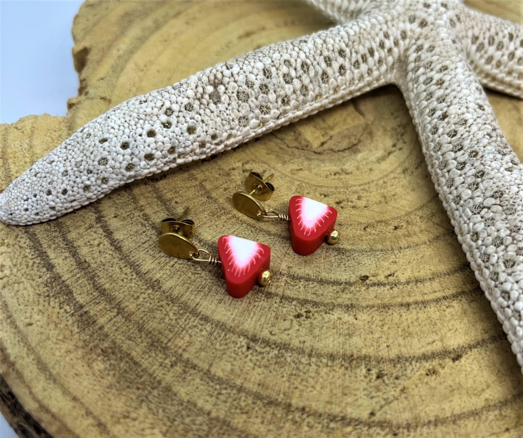Boucle d'oreilles enfant fruit