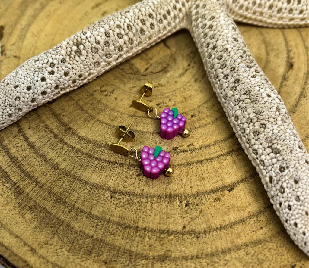 Boucle d'oreilles enfant fruit