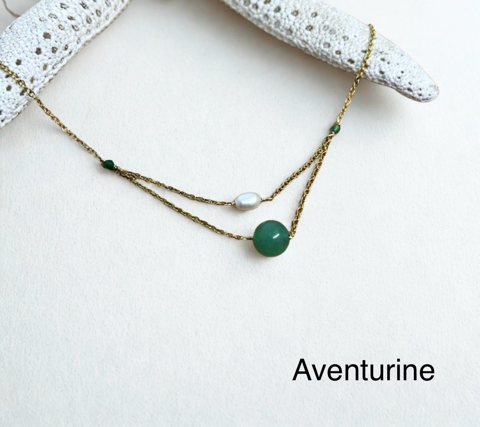 thumbnail_b1b0df1b-8859-42aa-a0ad-deb7e3dc8099.png - LzaCréa Collier double avec pierres naturelles - Labradorite, Lapis Lazuli, Quartz rose...