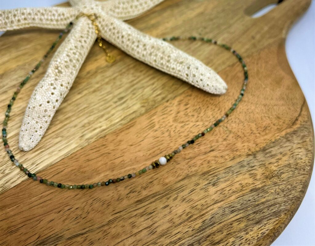 Collier Perla en Pierres Naturelles | Bijou de Lithothérapie Artisanal
