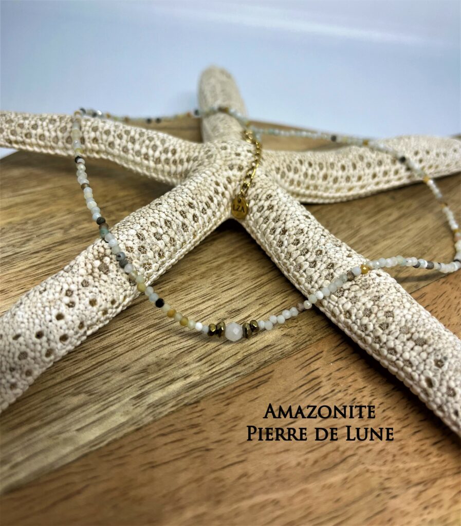 Collier Perla en Pierres Naturelles | Bijou de Lithothérapie Artisanal