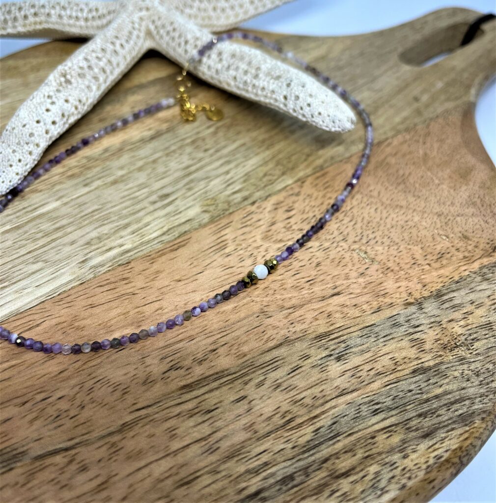 Collier Perla en Pierres Naturelles | Bijou de Lithothérapie Artisanal