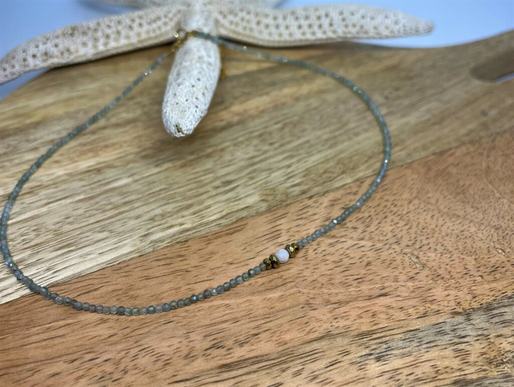 Collier Perla en Pierres Naturelles | Bijou de Lithothérapie Artisanal