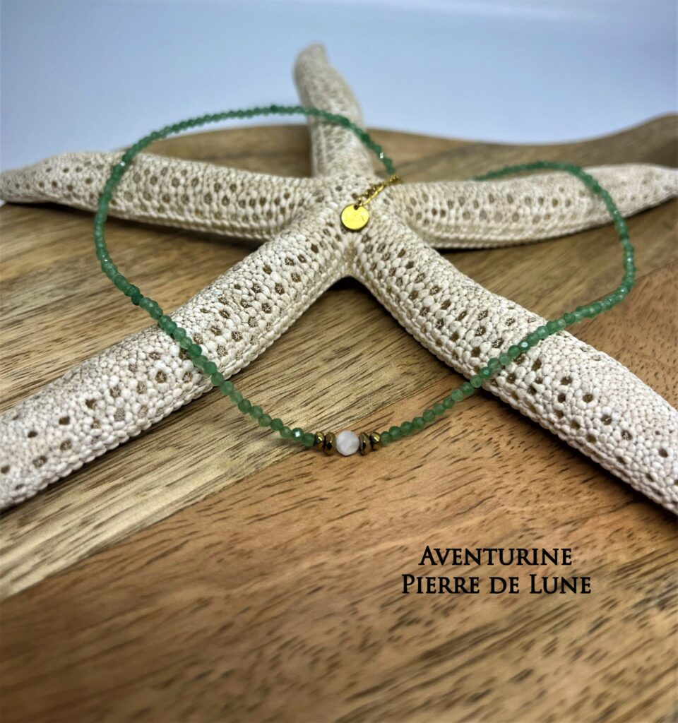 Collier Perla en Pierres Naturelles | Bijou de Lithothérapie Artisanal