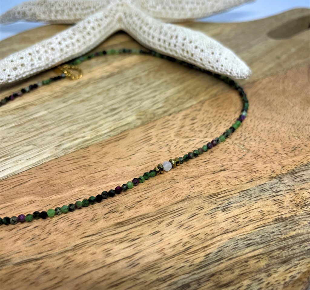 Collier Perla en Pierres Naturelles | Bijou de Lithothérapie Artisanal