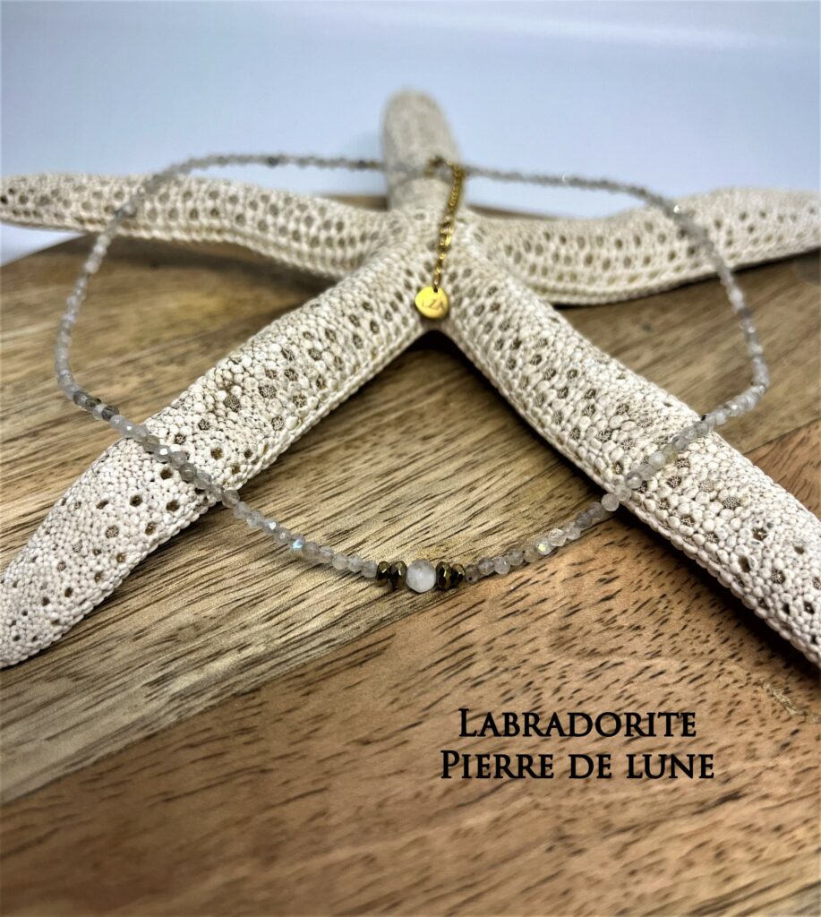 Collier Perla en Pierres Naturelles | Bijou de Lithothérapie Artisanal