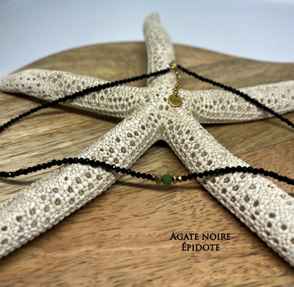 Collier Perla en Pierres Naturelles | Bijou de Lithothérapie Artisanal