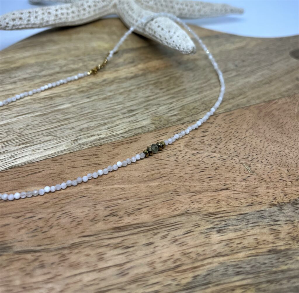 Collier Perla en Pierres Naturelles | Bijou de Lithothérapie Artisanal