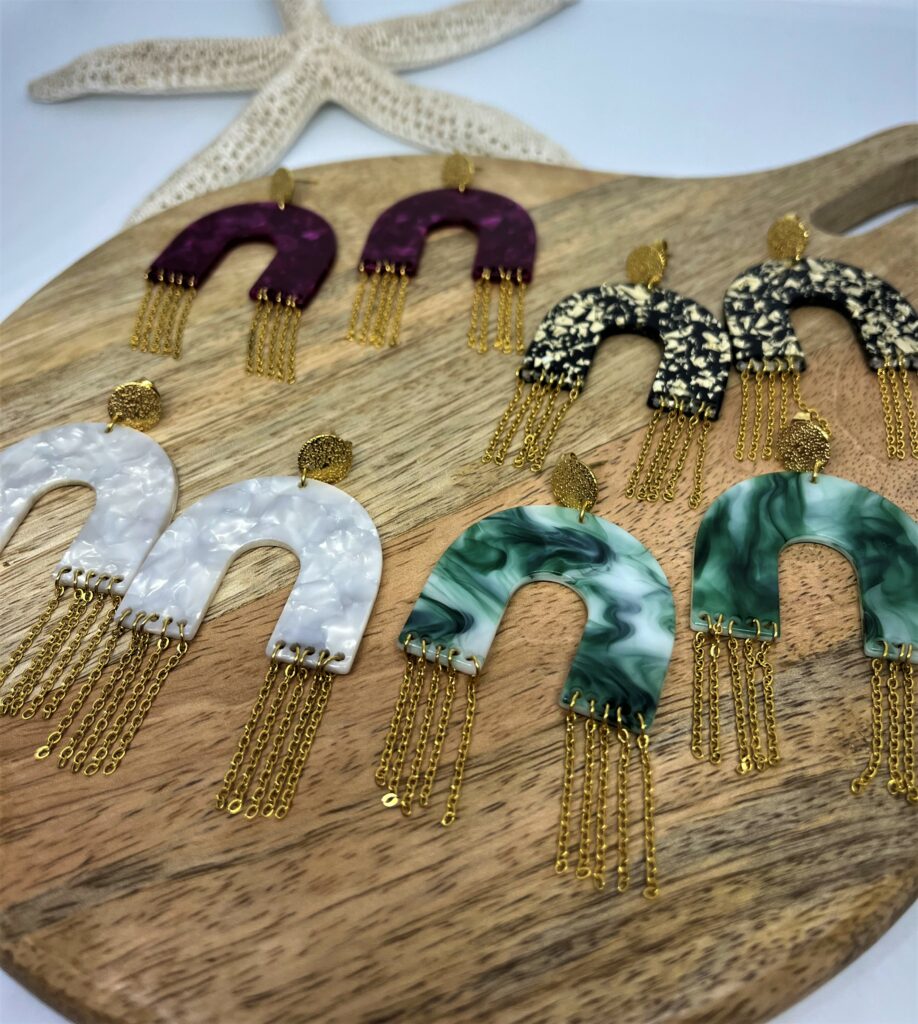 Boucles d'Oreilles Préciosa Acétate