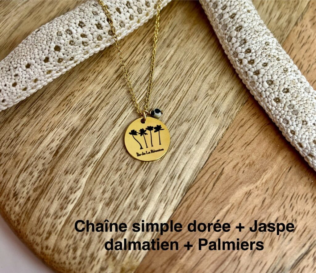 Collier Ile de la Réunion Personnalisé | Bijou gravé