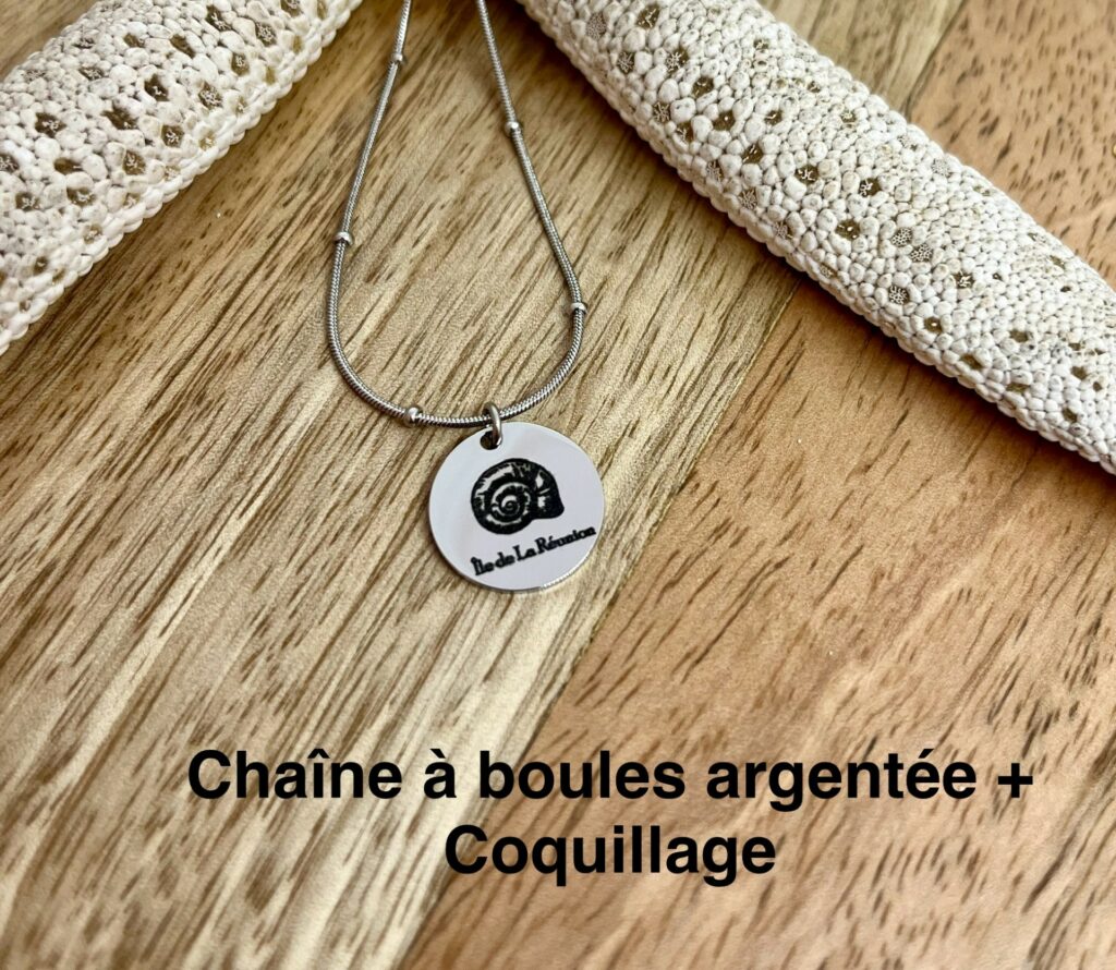 Collier Ile de la Réunion Personnalisé | Bijou gravé