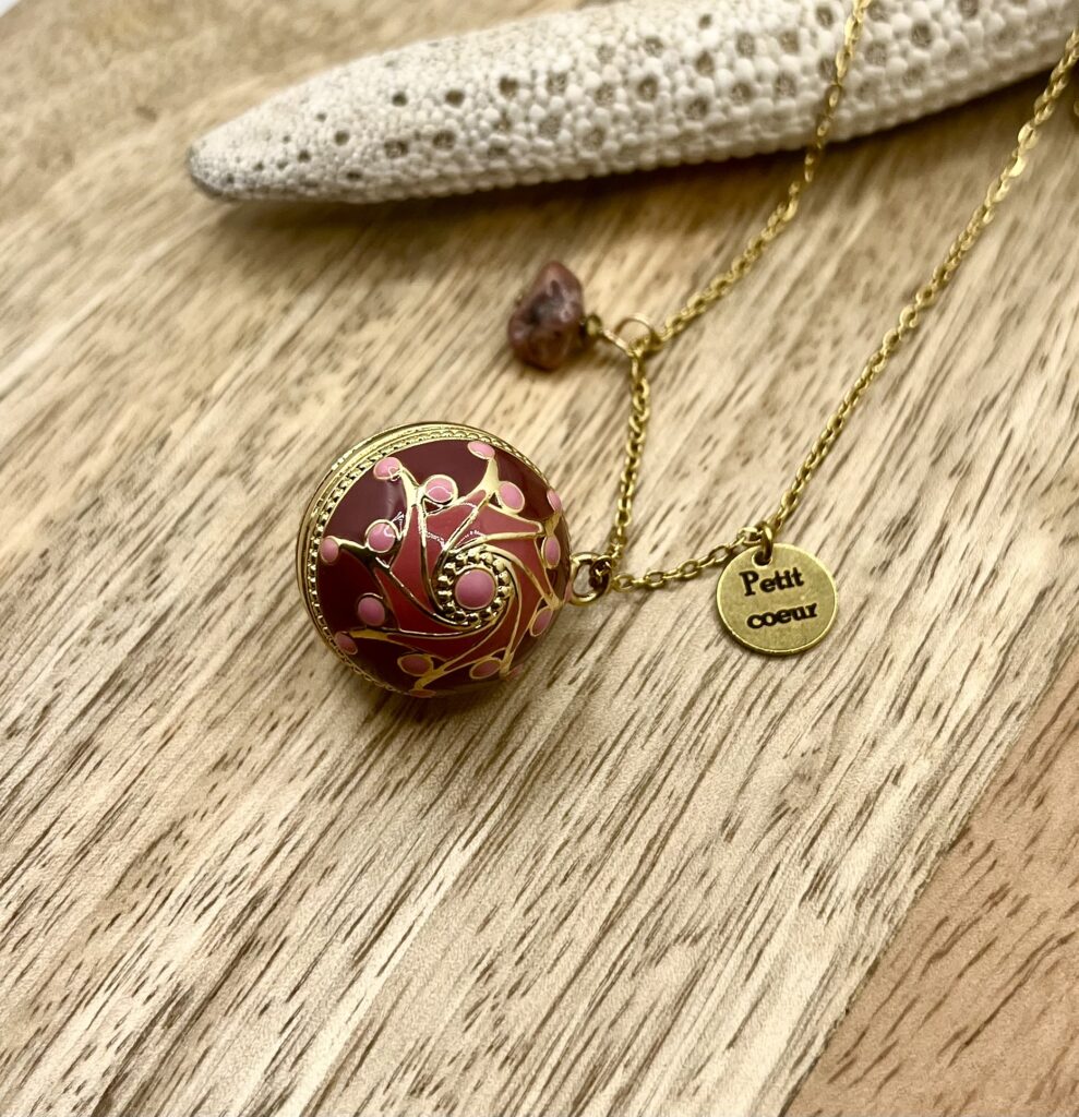 Bola de grossesse Rose personnalisable