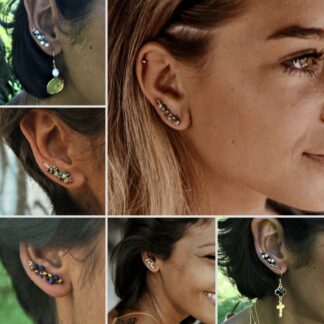 Boucles d'Oreilles Asymétriques ou Monoboucle Sia Originale