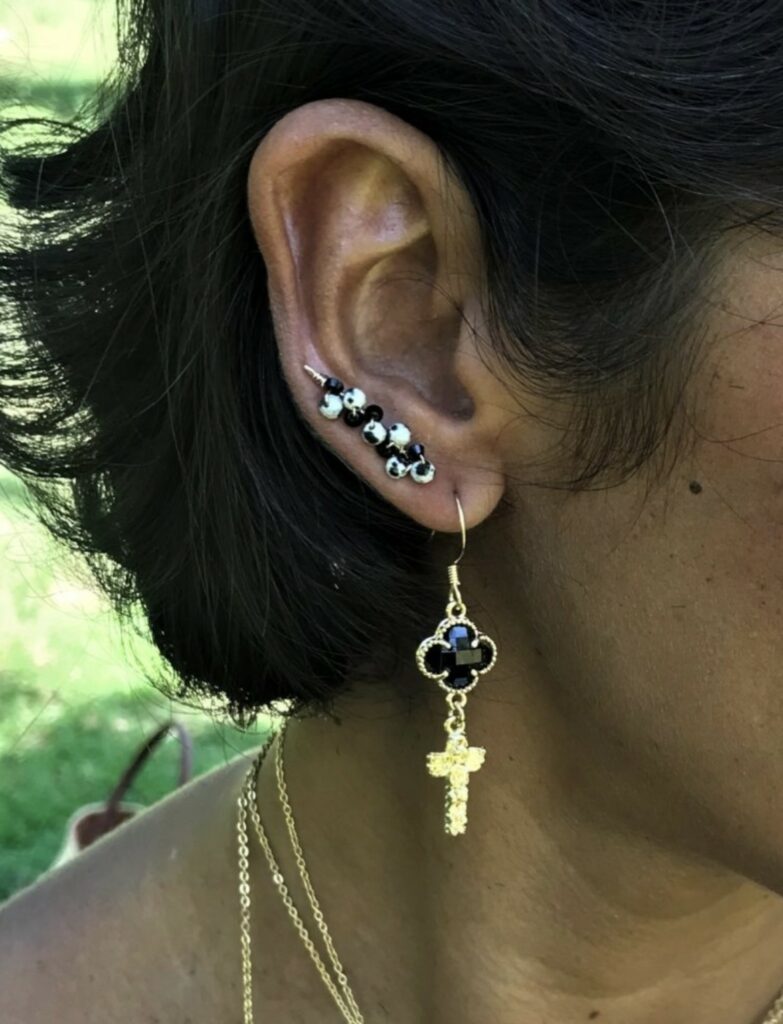 Boucles d'Oreilles Asymétriques ou Monoboucle Sia Originale 
