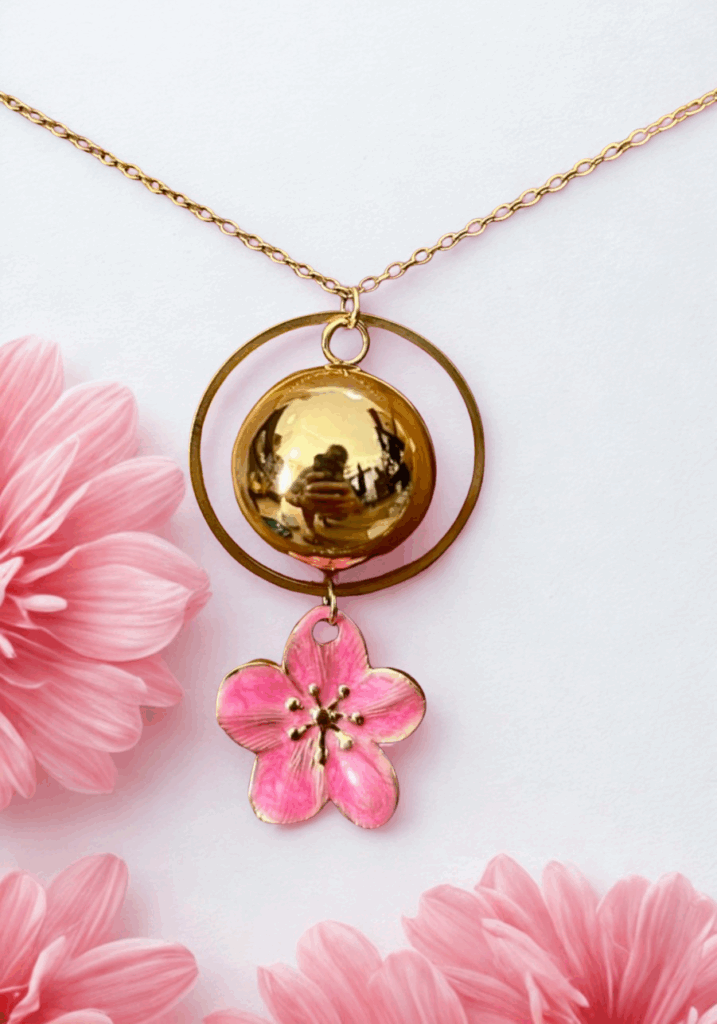 Bola de grossesse Fleur Bleue ou Rose *personnalisable*