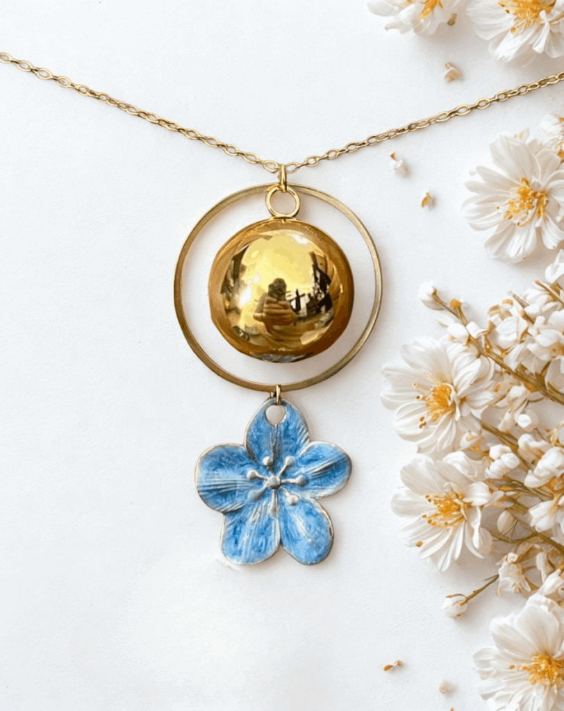 Bola de grossesse Fleur Bleue ou Rose *personnalisable*