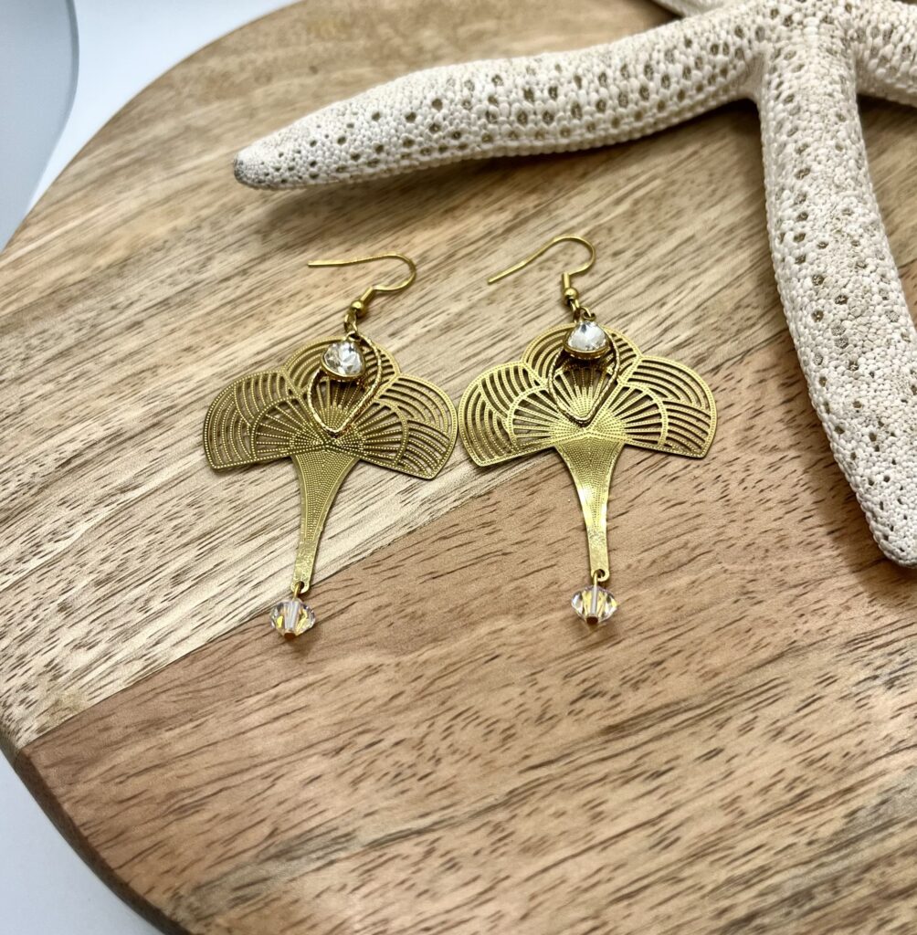 cléopatre - LzaCréa Boucles d'Oreilles Cléopâtre ~ Cristal tranparent