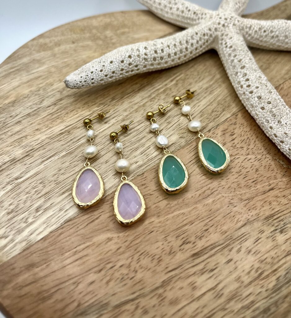 emma - LzaCréa Boucles d'Oreilles EMMA • Perles d'Eau Douce & Cristal au Choix