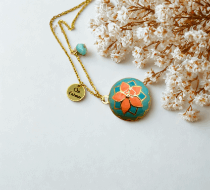 Bola de Grossesse Fleur Corail *personnalisable*