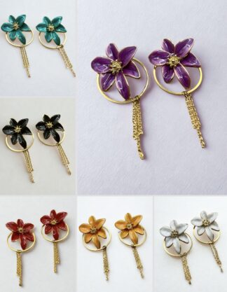 Boucles d'Oreilles Fleur de Lys modulables