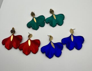 Boucles d’Oreilles Ginkgo Coloré