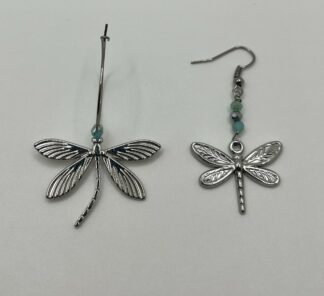 Boucles Asymétriques Libellules Argentées
